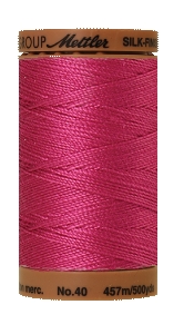Katoenen naaigaren: Silk Finish Cotton dikte 40 500m FUCHSIA &quot;PEONY&quot; per klosje - kleur 959 (oud nummer) of 1417 