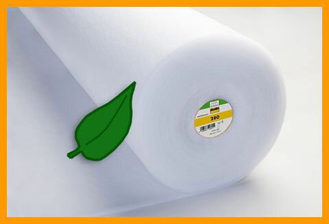 Vlieseline volumevlies 280 is duurzaam, gemaakt van 70% gerecycled polyester