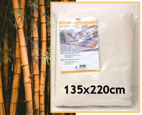 Bamboo Mix - Bamboe / katoen volumevlies - Vlieseline 268 stuk 135x220cm
