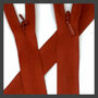 Blinde / naad rits 22 cm terracotta