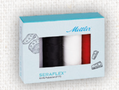 Garen KIT Seraflex fantastisch elastisch naaigaren 200m met 4 klossen in zwart, wit rood en grijs
