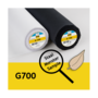 G700 plakkatoen staal / monster / proefstukje - ong. 10 x 10 cm voor plakproef - wit of zwart