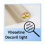 Decovil LIGHT van vlieseline - Staal / monster / proefstukje ongeveer 10 x 10 cm voor plakproef 