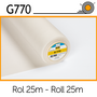 Vlieseline G770 voor stretch-stoffen wit rol 25m