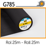 Vlieseline G785 zwart rol 25m