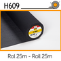 Vlieseline H609 zwart rol 25m