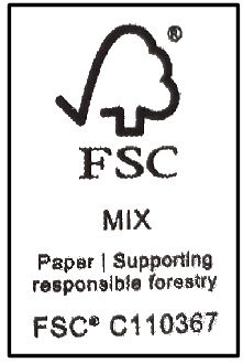 FSC keurmerk: Paper Supporting responsible forestry