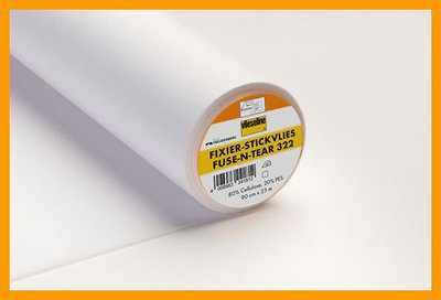 Embroidery fix, an iron on tear away fleece for machine embroidery