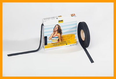 flexibel naadband rekt mee, 15mm breed en gebruik je voor rechte naden bij stretchstoffen