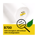 B700 plakkatoen wit - 100% biologisch afbreekbaar - Vlieseline Staal-monster-proefstukje - ong. 10 x 10 cm voor plakproef - wit B700 plakkatoen wit - 100% biologisch afbreekbaar - Vlieseline Staal-monster-proefstukje - ong. 10 x 10 cm voor plakproef - wit