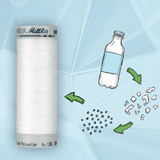 SeraCYCLE 100% gerecycled polyester universeel naaigaren - doosje 5 klosjes van 200m - dikte 120