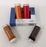 Polycore Cotton garen dikte 75 voor (door)stikken en meer kit 4 klosjes van 100m herfst / aarde tinten Polycore Cotton garen dikte 75 voor (door)stikken en meer kit 4 klosjes van 100m herfst / aarde tinten