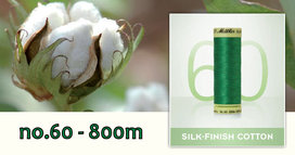 Katoenen naaigaren: Silk Finish Cotton dikte 60 800m klosjes - doos 5 klosjes - van Amann Group Mettler Katoenen naaigaren: Silk Finish Cotton dikte 60 800m klosjes - doos 5 klosjes - van Amann Group Mettler