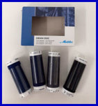 Polycore Cotton garen dikte 75 voor (door)stikken en meer kit 4 klosjes van 100m in donkere tinten Polycore Cotton garen dikte 75 voor (door)stikken en meer kit 4 klosjes van 100m in donkere tinten