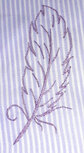 Veer borduurpatroon: feather rustic 6,5x12cm Veer borduurpatroon: feather rustic 6,5x12cm