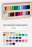 Garen KIT Seralon universeel naaigaren 200m met 28 kleuren/klossen assortiment Garen KIT Seralon universeel naaigaren 200m met 28 kleuren/klossen assortiment