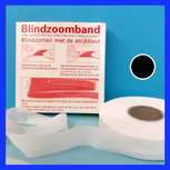 Blindzoomband ZWART 30mm breed rol 50m van vlieseline Blindzoomband ZWART 30mm breed rol 50m van vlieseline