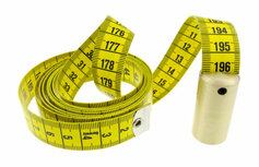 2e hands - De échte loodcentimeter! Centimeter band met lood gewicht 200cm lang 2e hands - De échte loodcentimeter! Centimeter band met lood gewicht 200cm lang