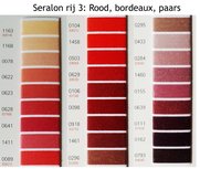 Seralon 200m - Kleurenkaart rij 3: Rood, bordeaux, paars - universeel naaigaren Seralon 200m - Kleurenkaart rij 3: Rood, bordeaux, paars - universeel naaigaren