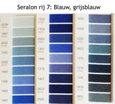 Seralon 200m - Kleurenkaart rij 7: Blauw, grijsblauw - universeel naaigaren Seralon 200m - Kleurenkaart rij 7: Blauw, grijsblauw - universeel naaigaren