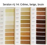 Seralon 200m - Kleurenkaart rij 14: Crême, beige, bruin - universeel naaigaren Seralon 200m - Kleurenkaart rij 14: Crême, beige, bruin - universeel naaigaren
