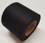 Kantenband 8cm breed rol 25m zwart Kantenband 8cm breed rol 25m zwart