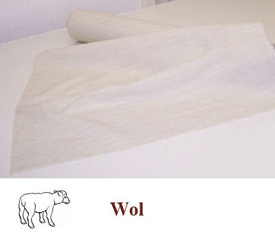 Stevigere naaibare wolhaardoek naturel 80 cm breed