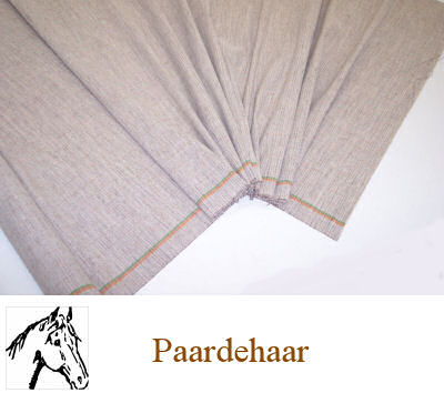 Stevige naaibare paardehaardoek beige 80 cm breed