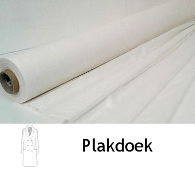 Soepele plakbare viscose plakdoek offwhite 150 cm breed
