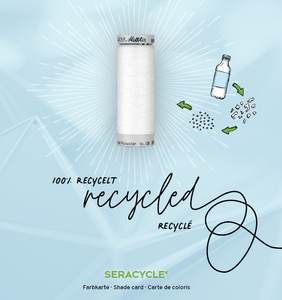 SeraCYCLE 100% recycled polyester universal sewing thread - free download colour chart PDF