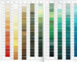 Ritsen van YKK - alle kleuren die YKK produceert - gratis te downloaden kleurenkaart in PDF