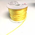 Satin cord or shiny cord LIGHT YELLOW 2mm on roll 50m